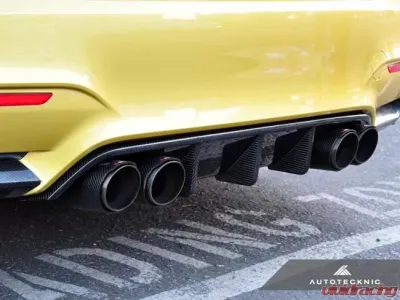 AutoTecknic Dry Carbon Competition Rear Diffuser BMW F80 M3|F82 M4 16-20 - BM-0352-V2