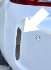 AutoTecknic Carbon Fiber Rear Bumper Reflectors BMW M2 F87 2016-2021                                     - ATK-BM-0991-CF - Image 3