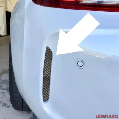 AutoTecknic Carbon Fiber Rear Bumper Reflectors BMW M2 F87 2016-2021 - ATK-BM-0991-CF