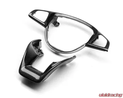 Auto Tecknic Carbon Fiber Steering Wheel Trim Mercedes-Benz C63 AMG 15-17 - MB-0204