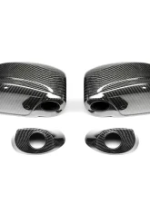 AutoTecknic Dry Carbon Replacement Side Mirror Covers Nissan R35 GT-R 2007-2016                                     - ATK-NS-0006 - Image 2