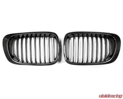 AutoTecknic Carbon Fiber Front Grille BMW 3 Series E46 Coupe 98-06 - BM-0034