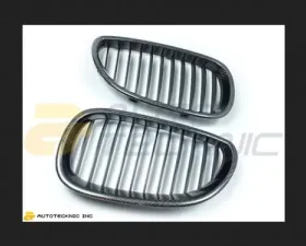 AutoTecknic Carbon Fiber Front Kidney Grilles BMW E60 Sedan | E61 Wagon | 5 Series Including M5 04-14