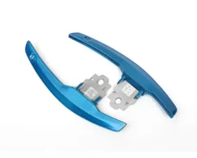 AutoTecknic Competition Steering Shift Levers Paddles Long Beach Blue BMW F06 | F12 | F13 M6 12-19