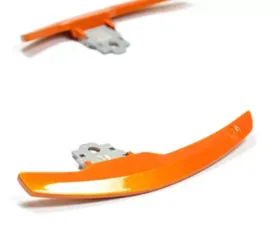AutoTecknic Competition Steering Shift Levers Paddles Sakhir Orange BMW F06 | F12 | F13 M6 12-19