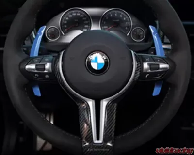 AutoTecknic Competition Steering Shift Levers Paddles Sakhir Orange BMW F10 M5 12-17 - BM-0164-SO