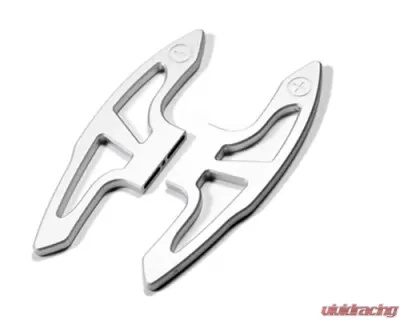 AutoTecknic AUT Design Shift Paddles Brushed Aluminum | Bright Silver BMW M3 E90 | E92 | E93 08-13 - BM-0165-BS