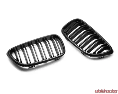 AutoTecknic Carbon Fiber Dual-Slats Front Grilles BMW F22 2-Series 14-20 - BM-0172-DS-CF