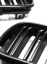 AutoTecknic Carbon Fiber Dual-Slats Front Grilles BMW F22 2-Series 14-20                                     - BM-0172-DS-CF - Image 2