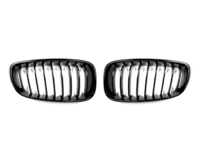 AutoTecknic Glazing Black Front Grilles BMW F34 3-Series GT Gran Turismo 13-15