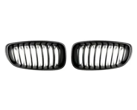 AutoTecknic Stealth Black Front Grilles BMW F34 3-Series GT Gran Turismo 13-15