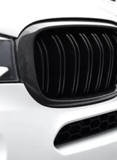 AutoTecknic Glazing Black Dual-Slats Front Grilles BMW F15 X5|F85 X5M|F16 X6|F86 X6M 2004-2018                                     - BM-0174-DS-CF - Image 3