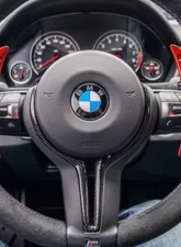 AutoTecknic Carbon Fiber Steering Wheel Trim BMW F10 M5 LCI 12-16                                     - BM-0183 - Image 2