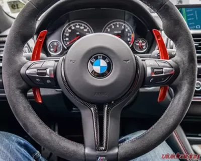 AutoTecknic Carbon Fiber Steering Wheel Trim BMW F10 M5 LCI 12-16 - BM-0183