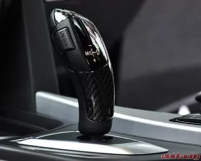 AutoTecknic Carbon Fiber Gear Selector Cover BMW Steptronic Automatic Transmissions Only - BM-0196