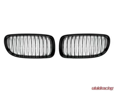 AutoTecknic Glazing Black Front Grille BMW E90 LCI 10-11 - BM-0220-GB