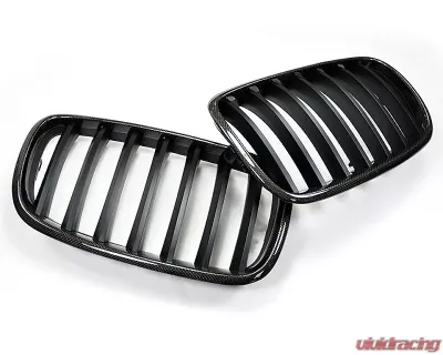 Auto Tecknic Replacement Glazing Black Front Grille BMW E71 X6 | X6M 08-12 - BM-0224-GB