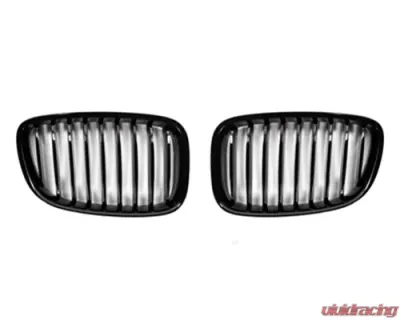 AutoTecknic Glazing Black Front Grille BMW F07 5 Series Grand Turismo 09-16 - BM-0300-GB