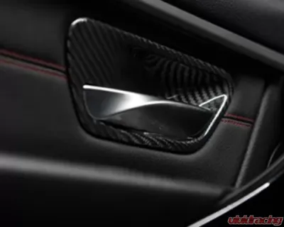 Autotecknic Dry Carbon Fiber Interior Door Handle Covers BMW F34 3 Series GT 13-15 - BM-0360