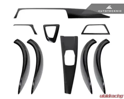 AutoTecknic Dry Carbon Fiber Interior Trim 2X2 Weave BMW 3-Series F30 | F31 Sedan 13-17 - BM-0363