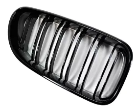 Auto Tecknic Replacement Dual Slat Glazing Black Front Grilles BMW 640i F06 | F12 | F13 12-15