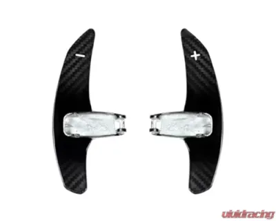 AutoTecknic Competition Steering Shift Levers Paddles Dry Carbon Gloss Mercedes-Benz W205 C63 | C63S AMG 15-17 - MB-0166-DCG