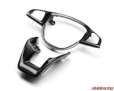 AutoTecknic Carbon Fiber Steering Wheel Trim Mercedes Benz W205 C63 | C63S AMG 15-17 - MB-0203