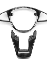 AutoTecknic Carbon Fiber Steering Wheel Trim Mercedes Benz W205 C63 | C63S AMG 15-17                                     - MB-0203 - Image 3