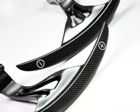 AutoTecknic Matte Carbon Fiber Competition Steering Shift Paddles Infiniti G37 08-13