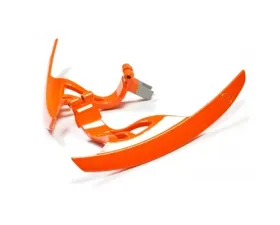 AutoTecknic Volcano Orange Competition Steering Shift Paddles Infiniti G37 08-13