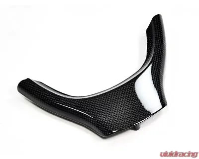 AutoTecknic Carbon Fiber Steering Wheel Trim BMW 7-Series F01 GT Standard Wheel (Non-M/ M-Sport) 09-15 - BM-0182