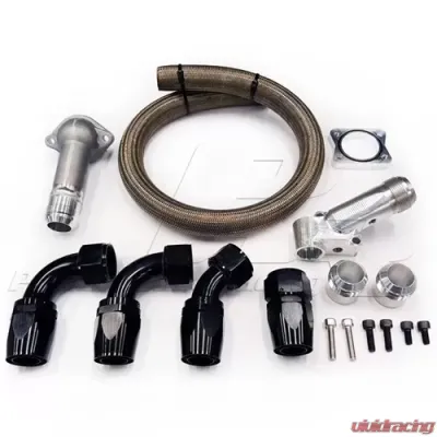 Powerhouse Racing Do-It-Yourself 20AN Radiator Hose Kit Toyota Supra 1993-1998 - PHR 01010616.BK