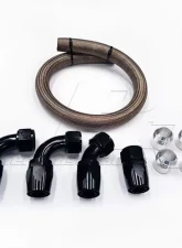 Powerhouse Racing Do-It-Yourself 20AN Radiator Hose Kit Toyota Supra 1993-1998                                     - PHR 01010616.BK - Image 2