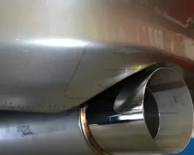 Powerhouse Racing Stainless Burns Muffler 4.0inch Exhaust Toyota Supra 1993-1998