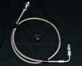 Powerhouse Racing Turbo Oil Feed Kit - Black Toyota Supra 1993-2002