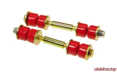 Prothane Universal End Link Set - 3 1/2in Mounting Length - Red - 19-406