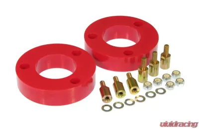 Prothane 09+ Ford F150 Front Coil Spring 2in Lift Spacer - Red - 6-1713