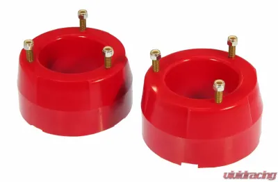 Prothane 94-05 Dodge Ram 4wd Front Coil Spring 2in Lift Spacer - Red - 4-1702