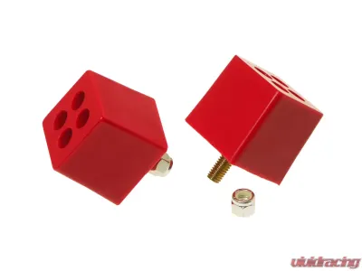 Prothane Universal Bump Stop 2X2X2 W 3/8in Stud - Red - 19-1305