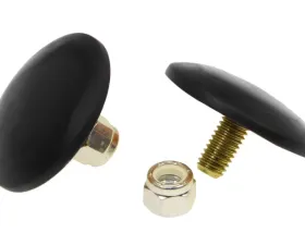 Prothane Universal Bump Stop 3/8X2 Ultra Thin Button - Black