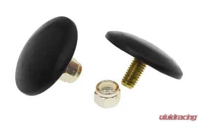 Prothane Universal Bump Stop 3/8X2 Ultra Thin Button - Black - 19-1319-BL