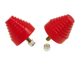 Prothane Universal Bump Stop 2-1/4X2-1/4 Cone w/Stp - Red