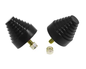 Prothane Universal Bump Stop 2-1/4X2-1/4 Cone w/Stp - Black
