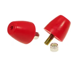 Prothane Universal Bump Stop 1 9/16X1 5/8 Cone - Red