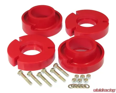 Prothane 04+ Ford F150 Front Coil Spring 2.5in Lift Spacer - Red - 6-1710