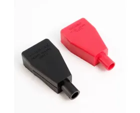 Braille Positive And Negative Rubber Terminal Covers Red And Black Color