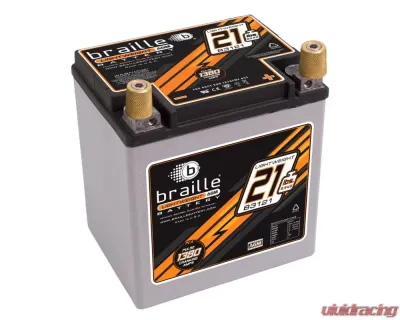 Braille Lightweight Advanced AGM Racing Battery | 1380 Amp | 7 x 5 x 7 inch | Right Positive - B3121