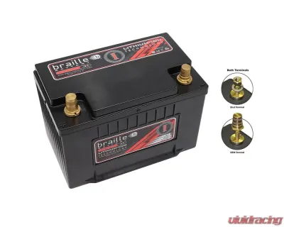 Braille Lithium Ion Intensity Lightweight Battery | 1265 Amp | 11 x 7 x 8 inch | Right Positive | BCI 34 - i34RX