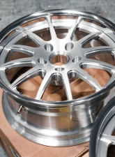 BC Forged FJ34 Wheel Set 18x8 | 18x11.5 5x130 +29mm Brushed Clear Porsche 930 Turbo CLEARANCE                                     - BCF-FJ34-18x8-18x10-29-5x130 - Image 5