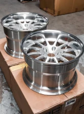 BC Forged FJ34 Wheel Set 18x8 | 18x11.5 5x130 +29mm Brushed Clear Porsche 930 Turbo CLEARANCE                                     - BCF-FJ34-18x8-18x10-29-5x130 - Image 6